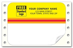 Pin-Fed Shipping Address Labels, Imprinted