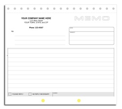2-part Memo Sheets, Customized