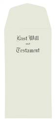 Testament Ledger Last Will & Testament Envelopes