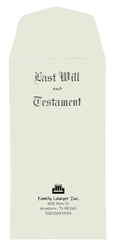 Testament Ledger Last Will & Testament Envelopes, Customized
