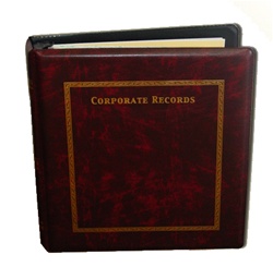 Hamilton Corporate Records Company 3-Ring Binder