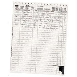 Time Record Form, 2-Part