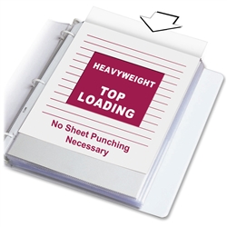 Top Loading Letter Size Sheet Protector 8.5