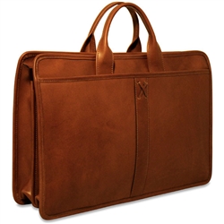 Barrister Collection Double Gusset Top Zip Briefcase