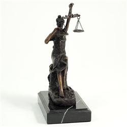 Sleeping Lady Justice Sculpture
