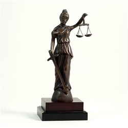 Standing Lady Justice Sculpture