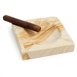 Solid Marble Cigar Ashtray, Square