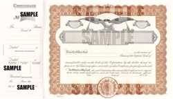 Goes&#174; Eagle, Capital Text Stock Certificates