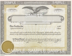 Goes® Eagle Shares Text Stock Certificates, 100 pack