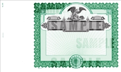 Goes® Eagle Stock Certificates with Stub