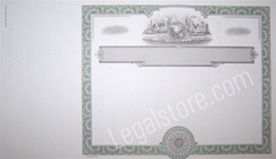 Goes&#174; Blank Certificates with Globe, Green Border
