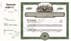 Goes® Global, SharesText Stock Certificates, Green, 100 per package