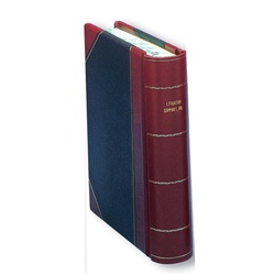Hylson Minute Book, HalfBound Imitation Leather, Letter Size, 125 Page Capacity