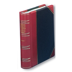 Hylson Minute Book, Halfbound Leather, Letter Size, 250 Page Capacity