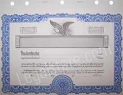 Goes® Corporate Certificate, Blue Border