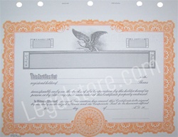 Goes® Corporate Certificate, Orange Border