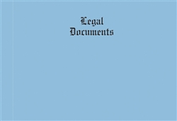 Letter Size 8.5x12.5 Blue Vellum Legal Documents Covers