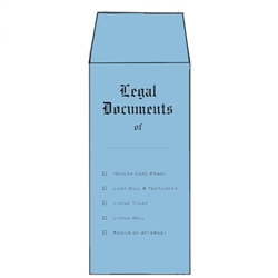 Blue Vellum Legal Documents of with Additional Titles