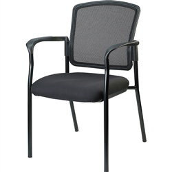 Lorell Breathable Mesh Guest Chair - Black