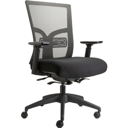 Lorell Mid-Back Mesh Chair with Adjustable Lumbar Support