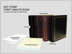 Hot Stamp ThriftKit Custom Minute Book Binder
