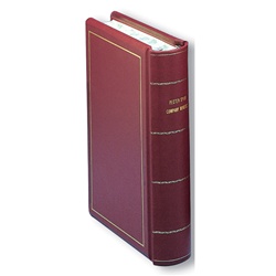 Hylson Minute Book, Full Imitation Leather, Letter Size, 125 Page Capacity with Filler Paper