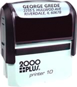 Custom 2000 Plus Printer Self-Inking Stamp 3/8" x 1-1/16"