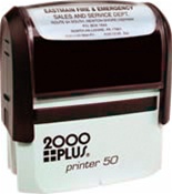Custom 2000 Plus Printer Self-Inking Stamp 1-1/4" x 2-3/4"