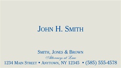 Classic Linen or Laid Thermographed Business Cards