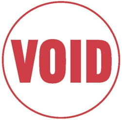 Round Stock Stamp VOID