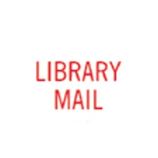 Stock Stamp LIBRARY MAIL