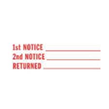 Stock Stamp 1ST NOTICE/2ND NOTICE/RETURNED
