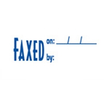 Stock Stamp FAXED ON/BY