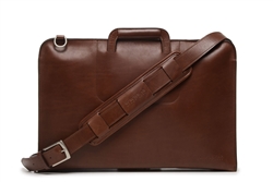 Korchmar Jackson Leather Zippered Briefcase